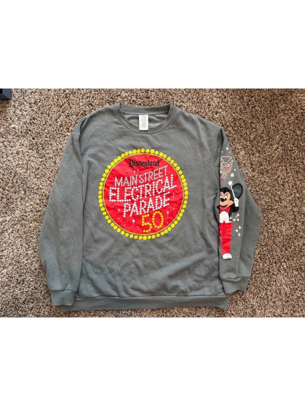 Disney Parks Sweatshirt Electrical Parade Disneyland 50th Size XL lights up